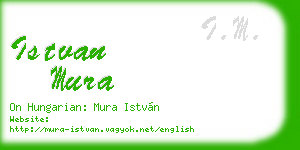 istvan mura business card