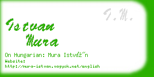 istvan mura business card